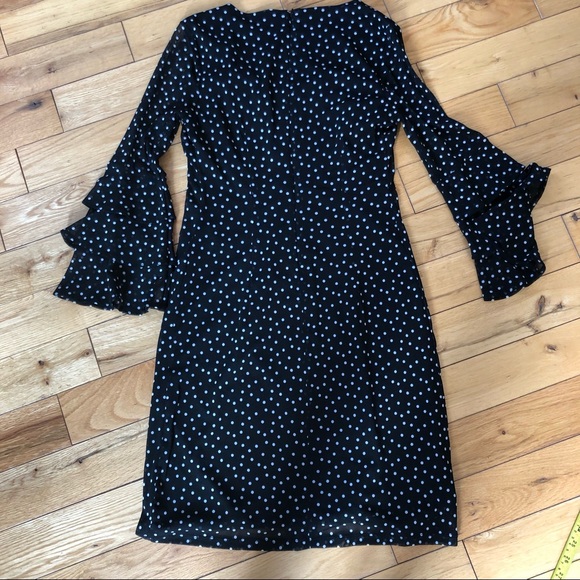 INC Polka Dot Bell Sleeves Dress - Picture 2 of 8